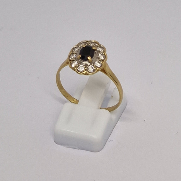 Bague Marguerite en Or Jaune 18K - Taille 58