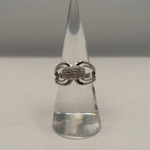 Bague en Or blanc 750 avec 9 oxydes