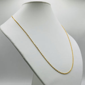 Collier Matinée en Or Jaune 18k - Chaîne Cheval - 5.71 Grs