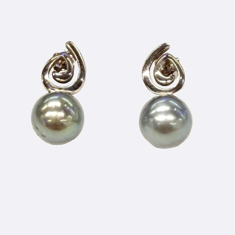 Boucles d'oreilles en Or Blanc 18k - 3.68g