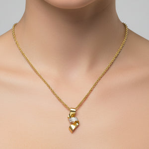 Pendentif torsadé en or jaune 18 K - 2.21 G