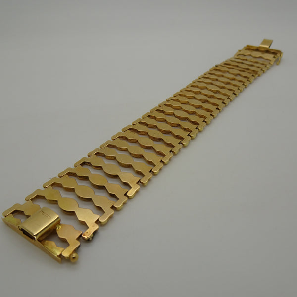 Bracelet Manchette en Or Jaune 18K 20.10 Grs