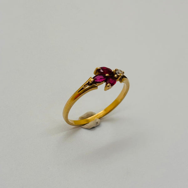 Bague en or jaune 18K Taille-53