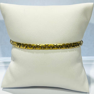 Bracelet Maillon en Or Jaune 18K -  19cm - 6.11gr