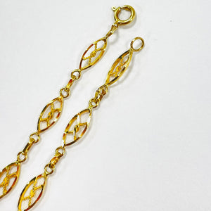 Collier Princesse en Or Jaune Maille Filigrane 18K - 7.90G