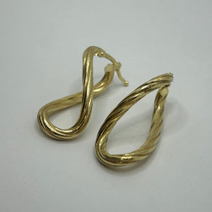 Boucles d'oreilles en or jaune 18K 7.45 Grs