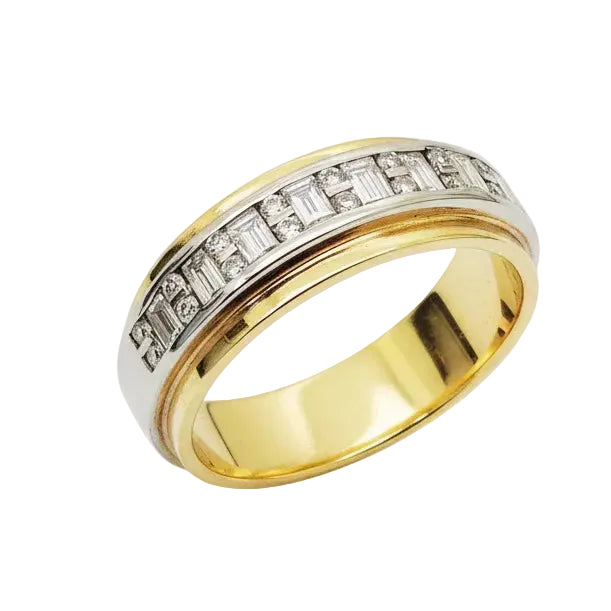 Alliance en or jaune 18k