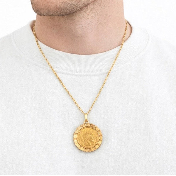 Pendentif Or Jaune - Porte Pièce 20 Francs 18K - 9.25 G