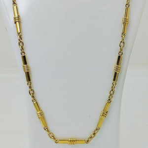 Collier Matinée Fantaisie en Or Jaune 18K - 66 cm - 33.75G