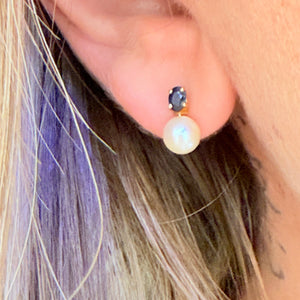 Boucles d'oreilles clou en or jaune 18K