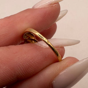 Bague en Or Jaune 18K - T52 - 1.42gr