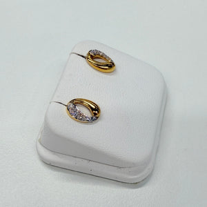 Boucles d'oreilles en or jaune 18k