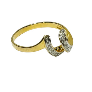 Bague en Or jaune 18K - 2.03 G - Taille : 54
