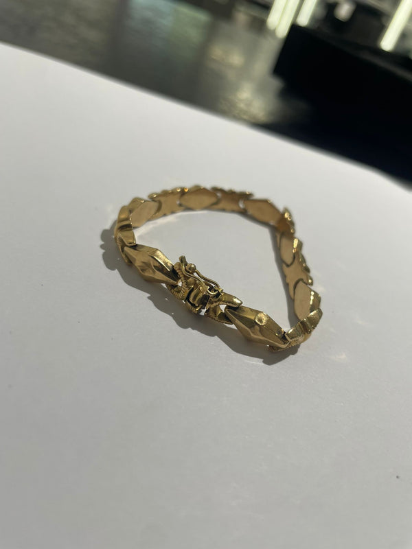 Bracelet Gourmette en Or Jaune 18K 9.2 Grs