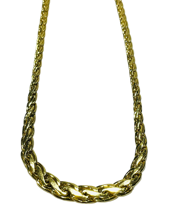 Collier maille royale en Or Jaune 18K - 10.92 Grs