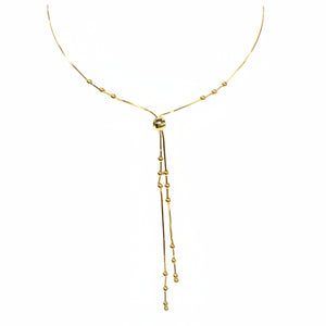 Collier cravate en or jaune 18k - 3.97 G