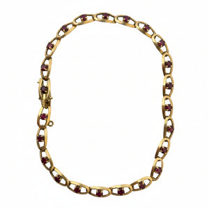 Bracelet en Or Jaune 18K avec 23 Rubis