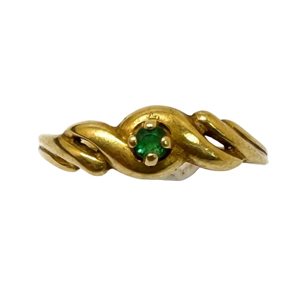 Bague Solitaire en Or Jaune 18k - 1.17 G
