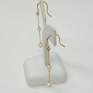 Boucles d'oreilles pendantes en Or jaune 18K