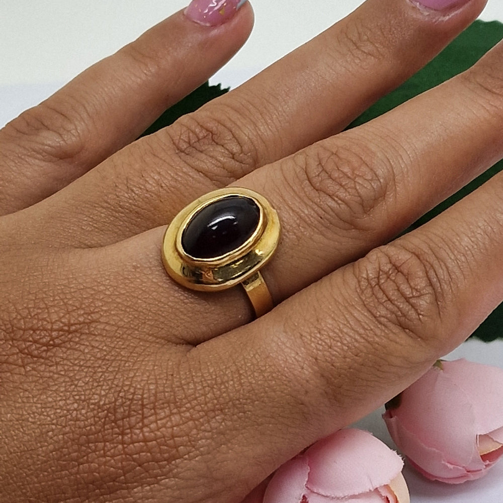 Bague Ancienne en Or Jaune 18 Carats Taille-53