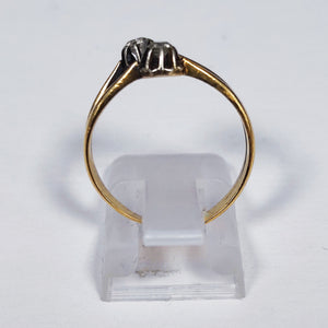 Bagues en Or Jaune 750/1000 avec 2 Diamants