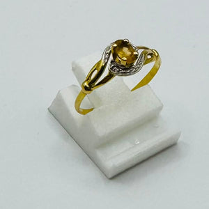 Bague en or jaune 18K - Taille 53 - 1.32 G