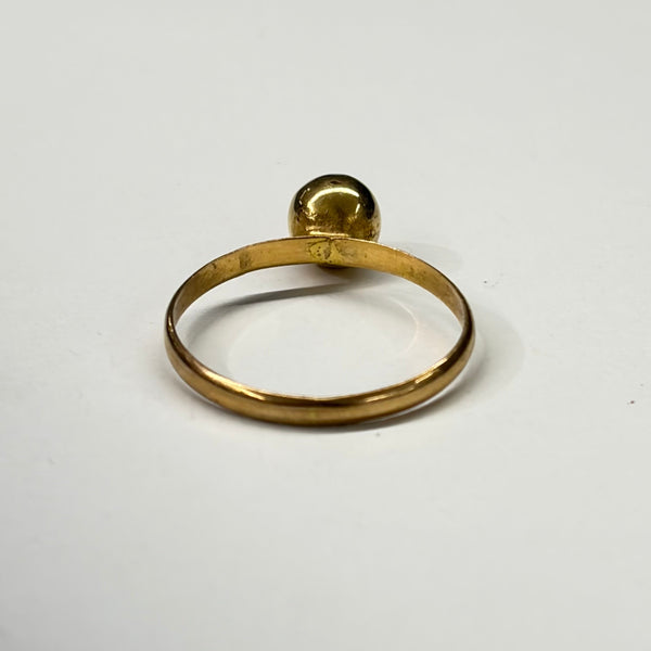 Solitaire en Or Jaune 18 K