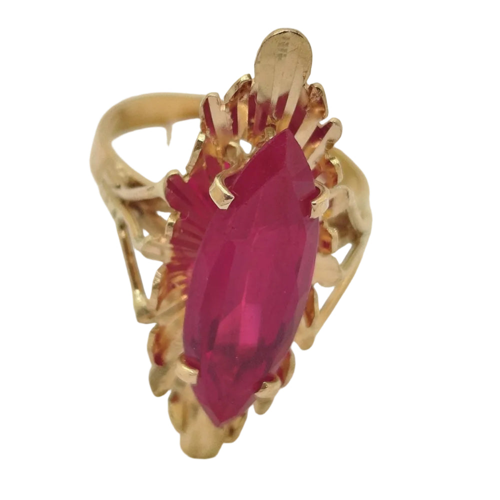 Bague Marquise Or Jaune 18K - 4.33 G