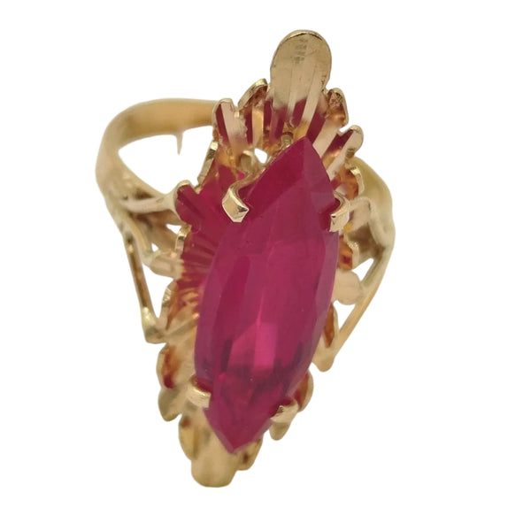 Bague Marquise Or Jaune 18K - 4.33 G