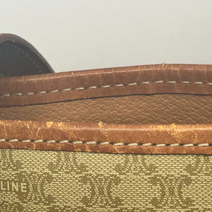 Vintage Celine Cabas en cuir beige