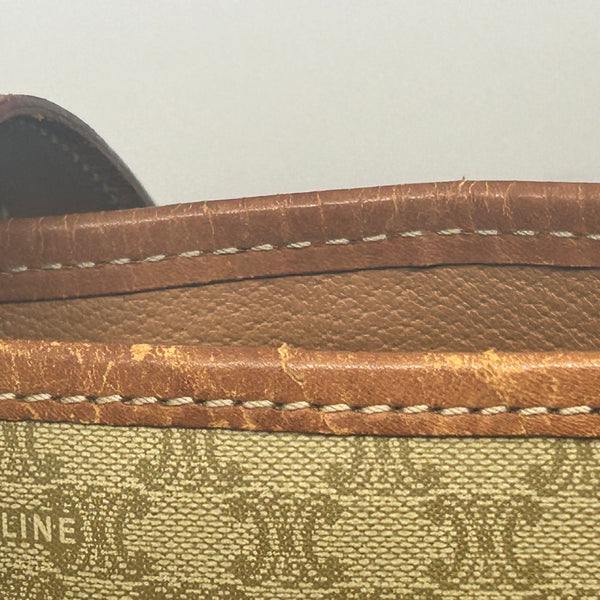 Vintage Celine Cabas en cuir beige