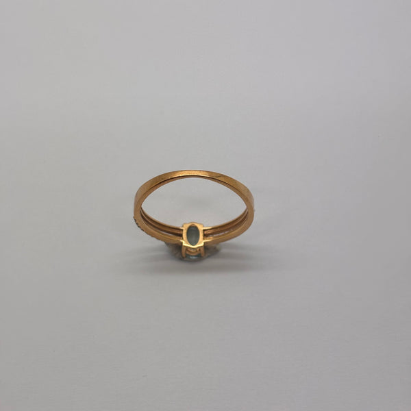 Bague en or jaune 18K Taille-54