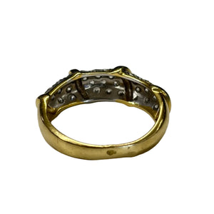 Bague en Or 750 avec 27 Zirconium - Taille 57