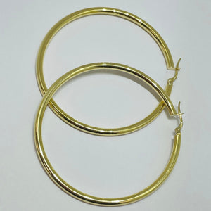 Boucles d'oreilles créoles en or 18K - 5.13 G