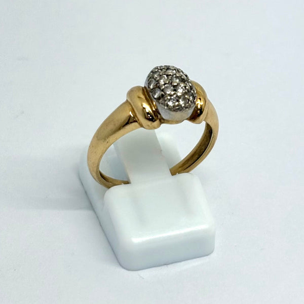 Bague Ancienne Or Jaune 18 K - Taille 54 - 3.61 G