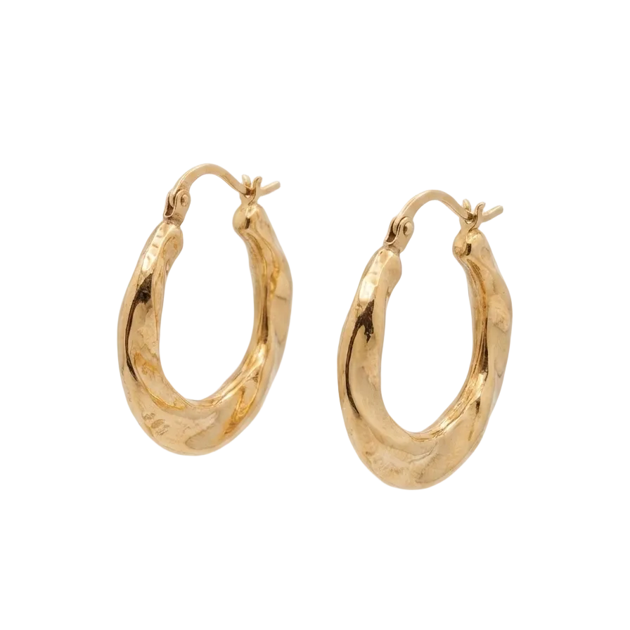 Boucles d'oreilles en Or jaune 18K - 2.82G