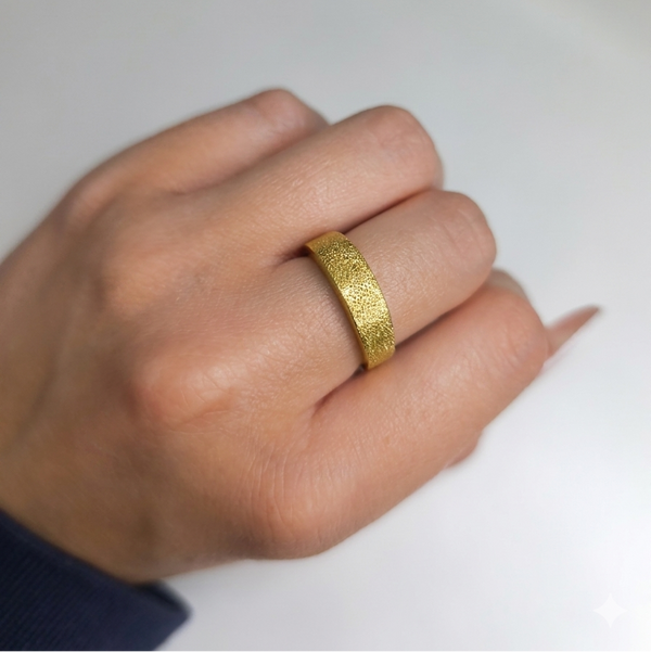 Bague en Or Jaune 18K - 3.32 Grs - Taille 52