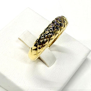 Bague tressée en or jaune 18k - 7.47 G