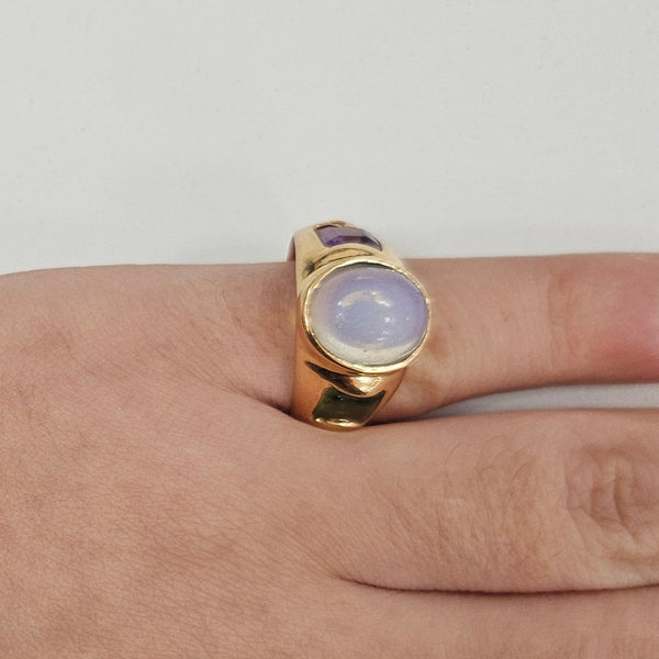Bague en Or Jaune - Taille 56 - 6.63 G