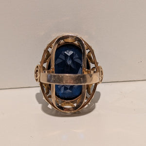 Bague en or jaune 18 carats avec pierre Taille -56