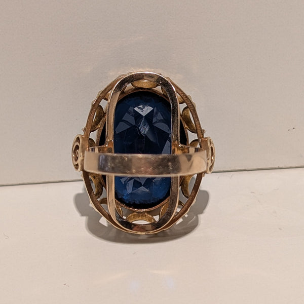Bague en or jaune 18 carats avec pierre Taille -56