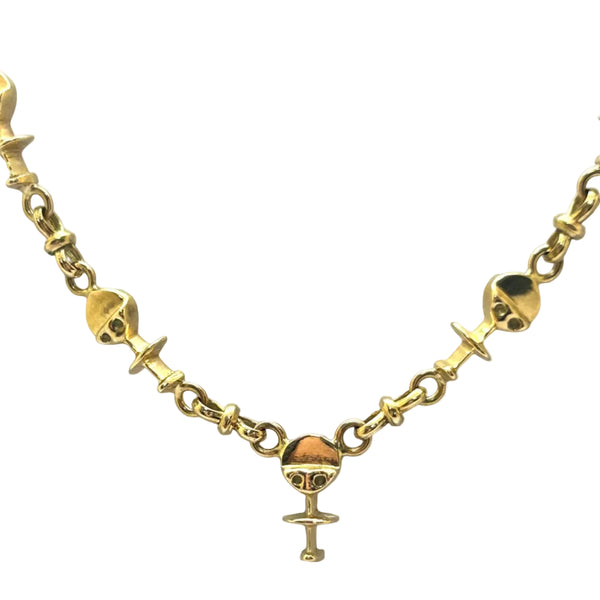 Collier Ras du Cou en Or Jaune 18 Carats