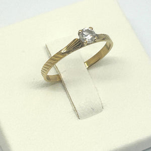 Bague en Or Jaune 18 carats - Taille 50