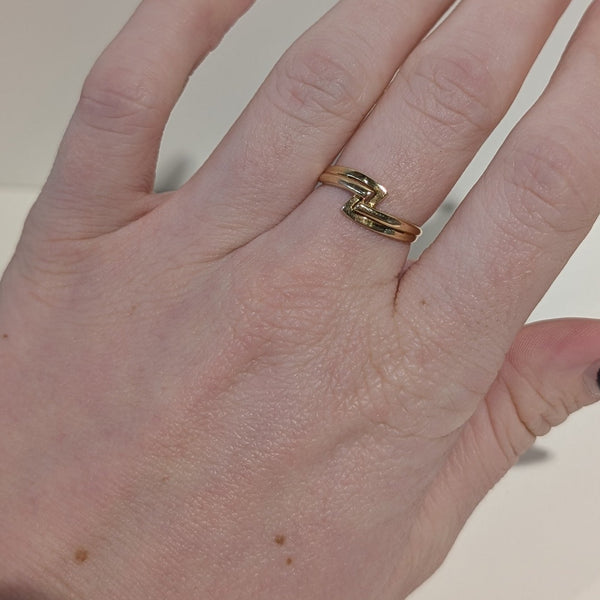 Bague en Or Jaune 18K - Taille 54 -  2.18 Grs
