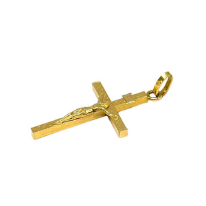 Pendentif Croix en Or Jaune 18K