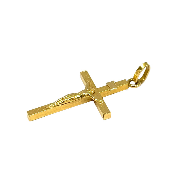 Pendentif Croix en Or Jaune 18K