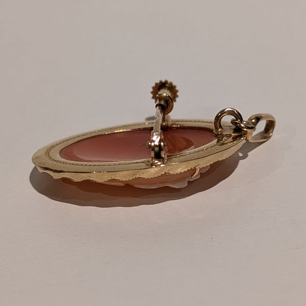 Pendentif Camée en Or Jaune 18K - 3.59g