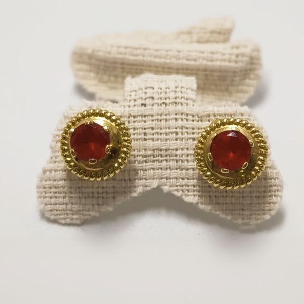 Boucles d'oreilles en or 18k avec pierres