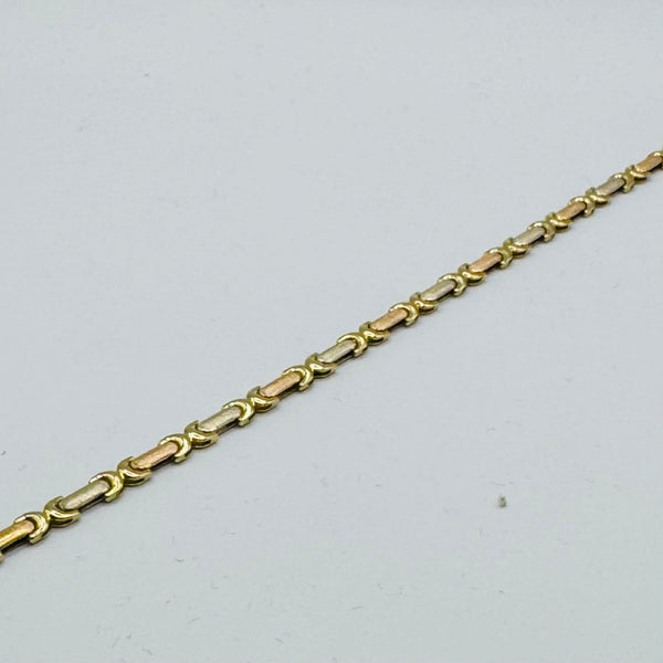 Bracelet Maillon 3 Ors - 7.81G