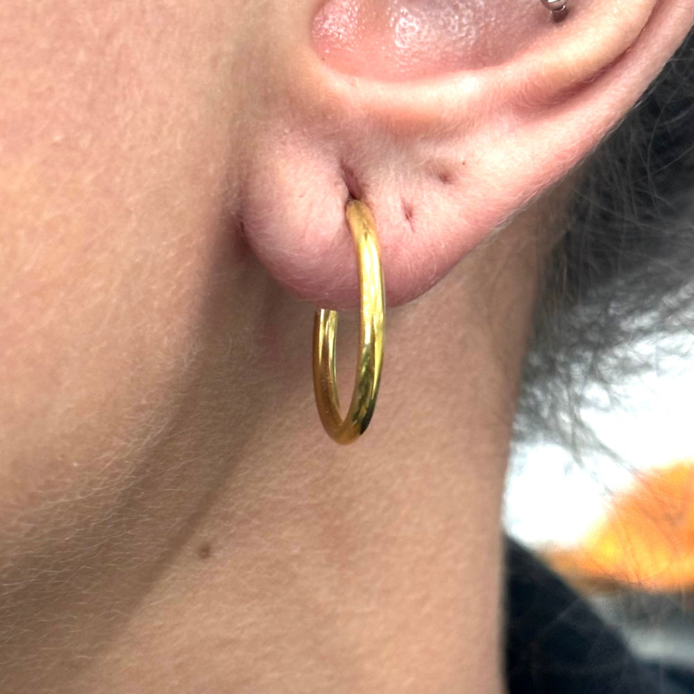 Boucles d'oreilles en Or jaune 18K - 1.18g